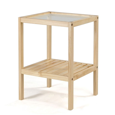 ガラスサイドテーブル ナイトテーブル ソファテーブル ガラス天板 ベッド 寝室 ミニテーブル