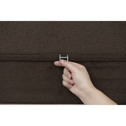 コードレスローマンシェード W90×H120cm カフェカーテン スタイルカーテン 小窓 目隠し ブラウン（L6160）