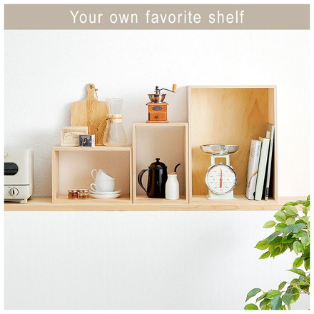 収納ボックス 3点 セット 天然木 パイン材 魅せる収納ボックス 組み合わせ 本棚 シェルフ ラック 棚 収納棚 北欧