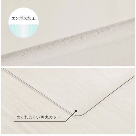 クリアチェアマット 90×150cm チェアマット デスクマット 透明マット 床保護 汚れ防止 抗菌 はっ水
