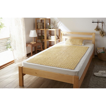 天然素材 竹から出来た敷パッド 140×150cm ダブル用 寝具 寝具カバー・シーツ・マット 敷きパッド ダブル