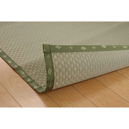 純国産 い草 上敷き カーペット 市松織 『不知火』 団地間4.5畳(約255×255cm) 熊本県八代産イ草使用 約255×255cm