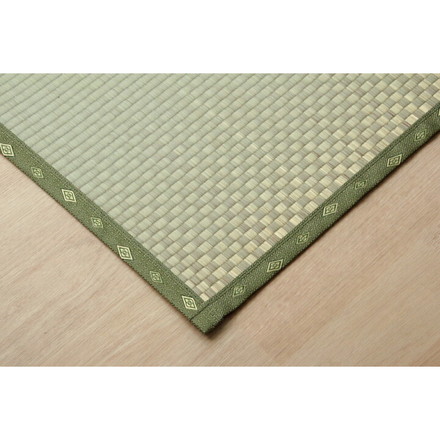 フリーカット い草 上敷き カーペット 『F不知火』 本間2畳(約191×191cm)(裏:ウレタン張り) 補修縁2m付 本間2畳 F不知火