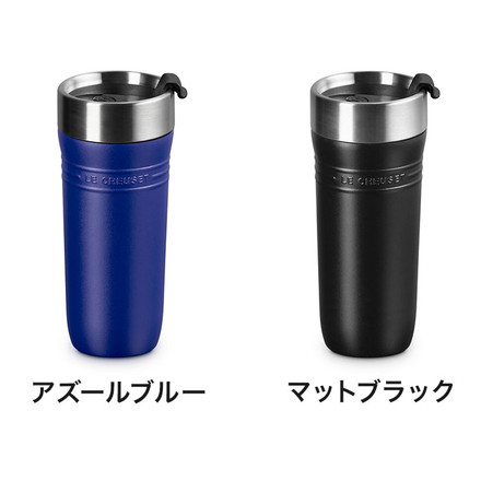 LE CREUSET On The Go トラベルマグ 350ml OTG 保温 保冷 スクリュー 密閉 直飲み ステンレス 水筒 ボトル タンブラー マグ マグボトル コンパクト デスクワーク ル・クルーゼ ルクルーゼ チェリーレッド