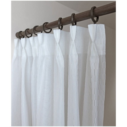 日本製 フリーカットレースカーテン 巾100cm×丈250cm キカ柄 2枚組 自由に長さ変更 ハサミでカット