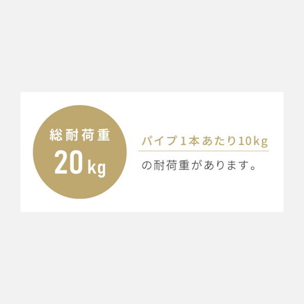 2段ハンガーラック スリム 伸縮タイプ 幅30~45cm 高さ206.6cm キャスター付き 省スペース 大容量 2段 ハンガーラック コートハンガー 衣類収納 スペパ おしゃれ 伸晃 ベルカ Belca KP-2HS ホワイト