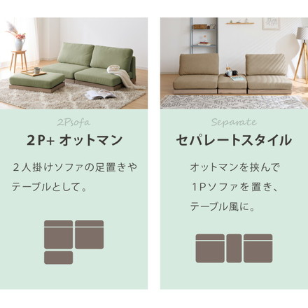 ソファ フロアソファ カウチソファ ローソファ 2人掛け 2P 幅150 座面高さ20 カバーリングソファ 洗える ブラウン