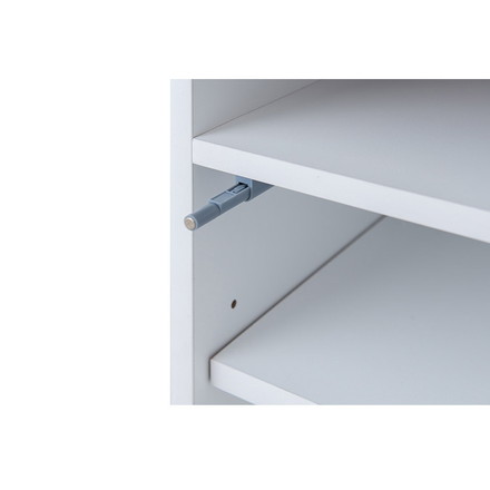 WHITE LIV 幅30 奥行30 高さ80.5 キャビネット ホワイト フレンチシャビー 電話台 ルーター収納