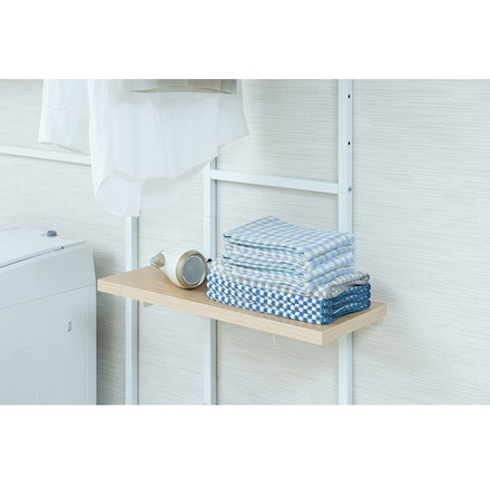 追加棚板1枚 幅59.5cm 取付金具セット マリンナチュラル 本体別売り 1枚のみの販売 壁面ラック 棚 つっぱり