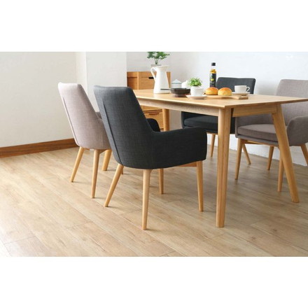 ダイニングチェア ダークグレー 食卓イス 腰掛け 椅子 1人掛け 1P 天然素材 インテリア