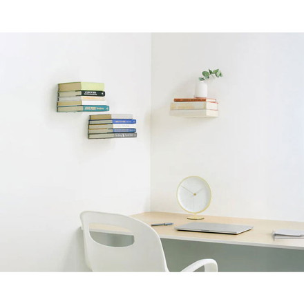 umbra アンブラアンブラ 棚 ブックシャルフ 壁 本置き コンシール L 3個入り シルバー SI 壁面収納 収納