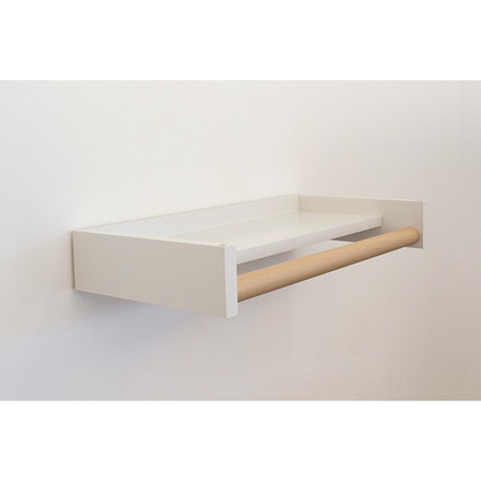 森田アルミ工業 室内用 多目的シェルフ Wally W540 ミルクホワイト×バーチ【0744-00044】