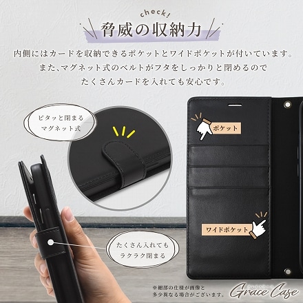 Xiaomi スマホケース カバー 手帳型ケース グレイスケース shizukawill シズカウィル カージナルレッド Mi Note10 Lite