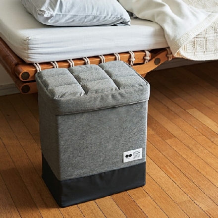 座れる玄関 防災バッグ 防災リュック スツール 持ち出しリュック COGIT グレー