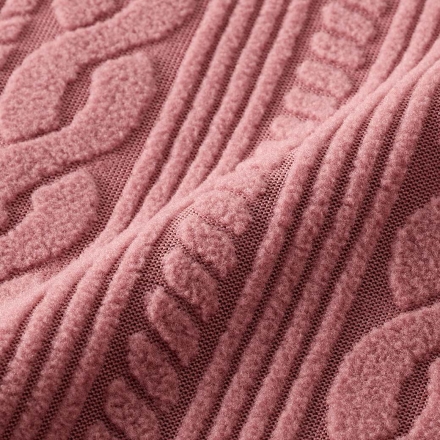 フリースケーブル柄かっぽう2色組