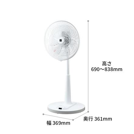 シャープ 扇風機 プラズマクラスター PJ-T3AS-W ホワイト