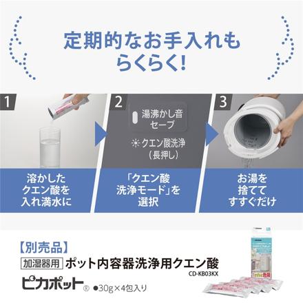 象印 スチーム式加湿器 4.0L EE-DG50 グレー お試し用ピカポット付き