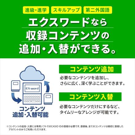 カシオ電子辞書 EX-word 高校生 英語・国語強化モデル XD-SA4910BK ブラック ＆ケース(オフホワイト)＆保護フィルム＆クロス付き 4点セット