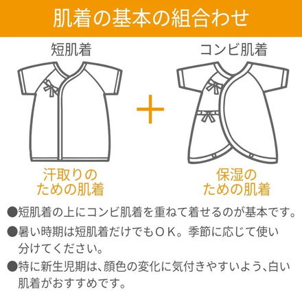 ミキハウスホットビスケッツ 肌着セット２点【通年用(総柄)】