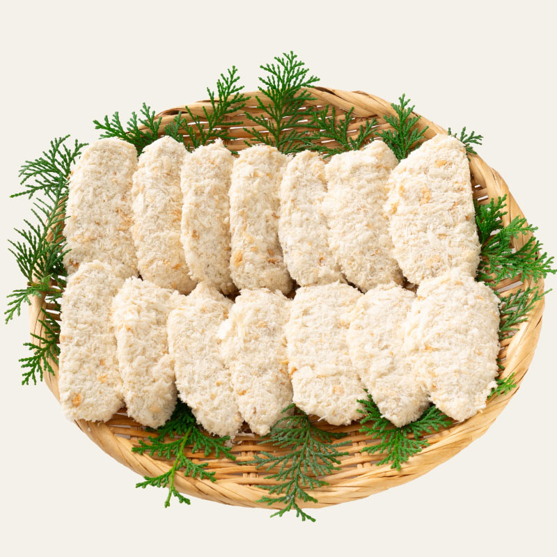 グラムが選べるお刺身アジフライ1kg（28枚）