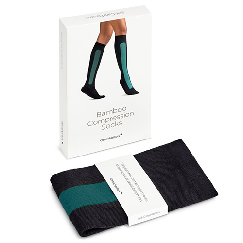 Ostrichpillow Bamboo Compression Socks M Blue&Green