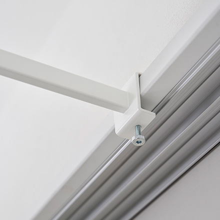 tower タワー 鴨居室内物干しポールホルダー 奥行ワイド ホワイト 1586