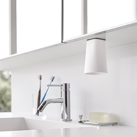 tower タワー フィルムシート洗面戸棚下マグネットタンブラー ホワイト 1751