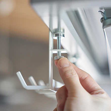 tower タワー レンジフード横フック7連 ホワイト 1787