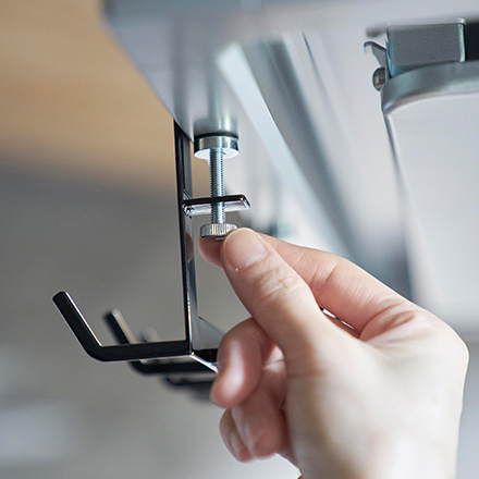 tower タワー レンジフード横フック7連 ブラック 1788