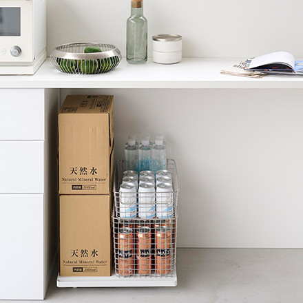 tower タワー プリンターラック キャスター付き ホワイト 2022