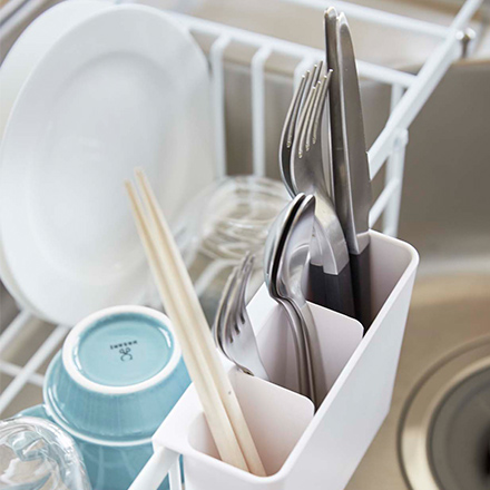 tower タワー 伸縮水切りワイヤーバスケット ホワイト 3492