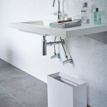 tower タワー トラッシュカン ワイド ホワイト 4494