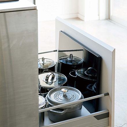 tower タワー折り畳みガスコンロカバー ワイド ブラック 4923