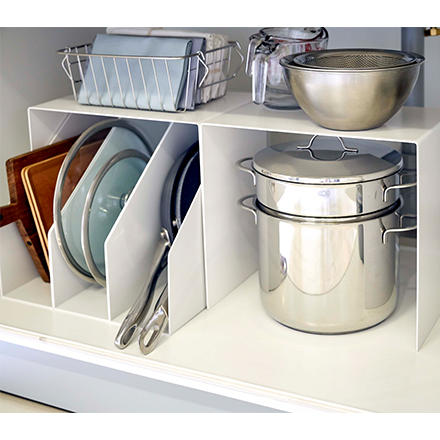 tower タワー 収納ボックス上ラック 2個 ホワイト 5037