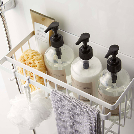 tower タワー マグネットバスルームバスケット ホワイト 5542