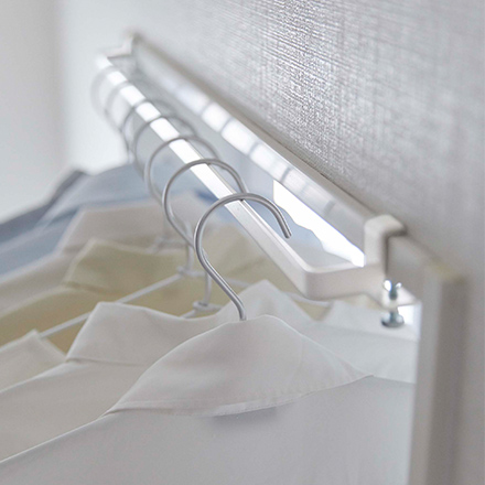 tower タワー 室内物干しハンガーバー ホワイト 5619