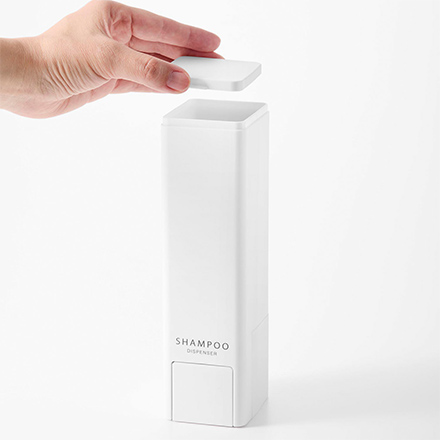 tower タワー 下から出るマグネットディスペンサー シャンプー ホワイト 10290