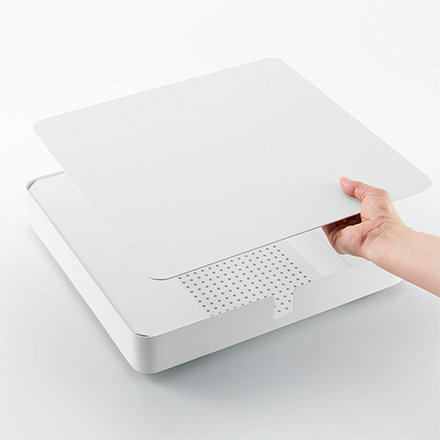 tower タワー 収納付きスチール台車 ホワイト 10350