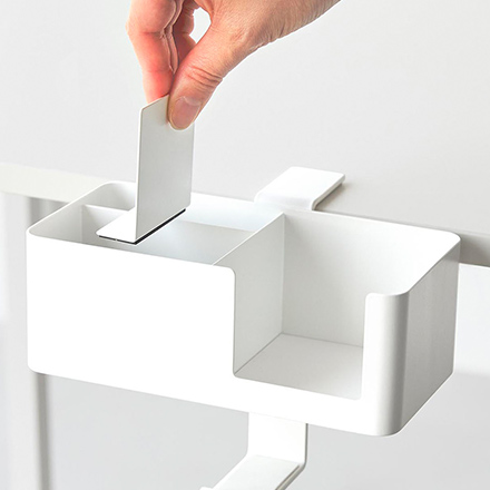 tower タワー テーブル横マルチラック ホワイト 10367