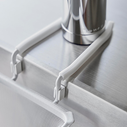 tower タワー 蛇口にかける水切りネットホルダー ホワイト 10515