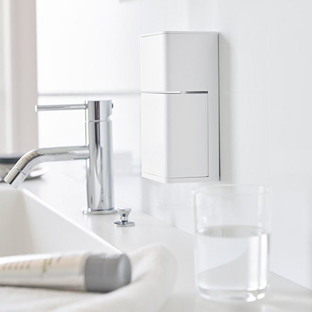 tower タワー フィルムフック マウスピース&洗浄タブレット収納ラック ホワイト 10725