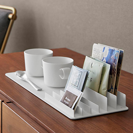 tower タワー 収納スタンド付きトレー ホワイト 10797