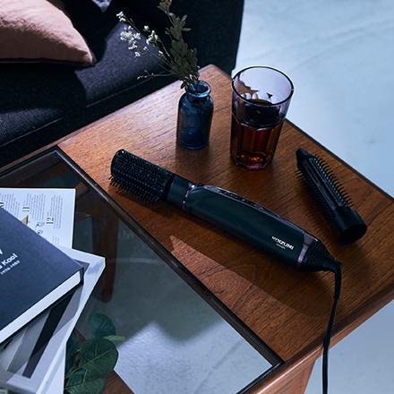 コイズミ マイナスイオンカーリングドライヤー ブラック KDD-0054/K