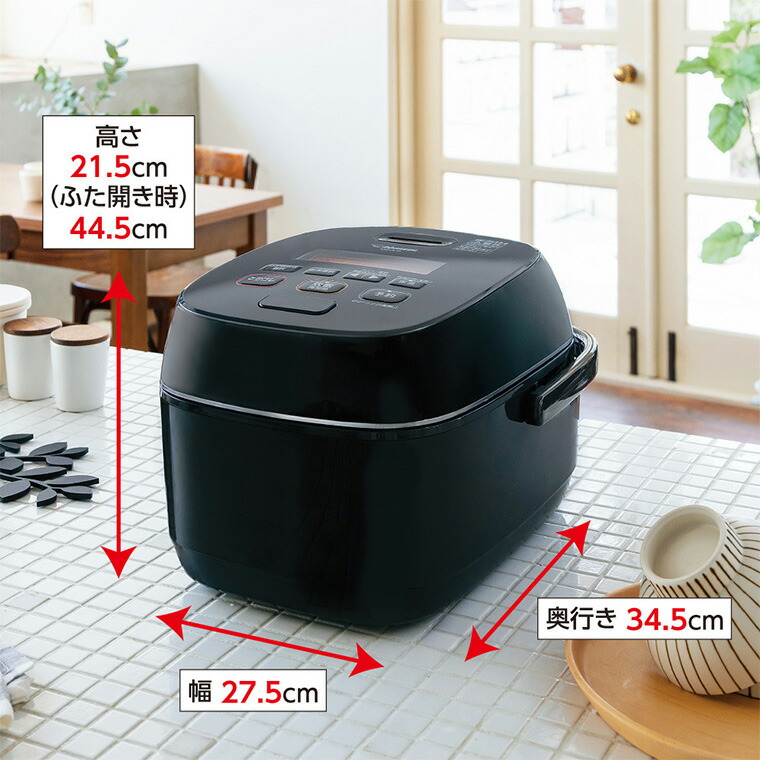 象印 炊飯器 圧力IH炊飯ジャー 5.5合炊き 極め炊き ブラック NW-JE10-BA