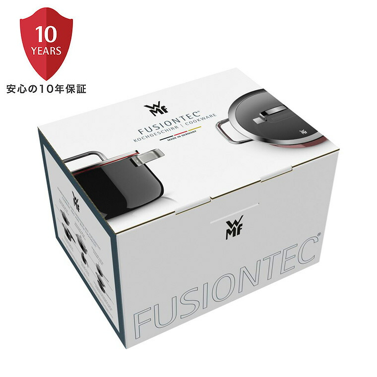 WMF ヴェーエムエフ フュージョンテック ミネラルプロ ハイキャセロール 16cm IH対応 ガス火対応 / 深型 両手鍋 寸胴鍋 蓋付き 食洗機対応 オーブン対応 10年保証 / プラチナム(PL)