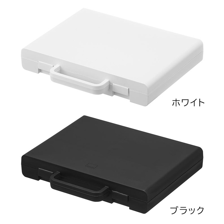 tower ハンドル付きスリム分別電池ケース タワー 山崎実業 10462 10463 / ブラック