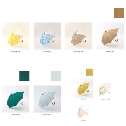 392plusm キッズ傘 45cm 50cm 手開き傘50cm check.OFF