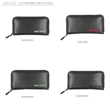 BEN DAVIS ベンデイビス SMOOTH LONG WALLET BDW-8293 長財布 BLACK/WHITE