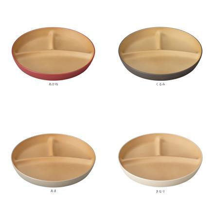 やさしい彩り 抗菌 キッズプレート くるみ