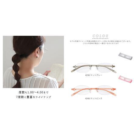 ライブラリーコンパクト 4230.マットグレー 度数1.50